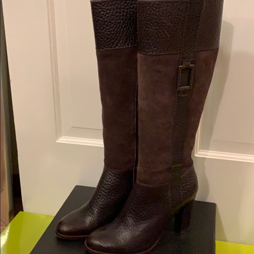 Tall leather boots